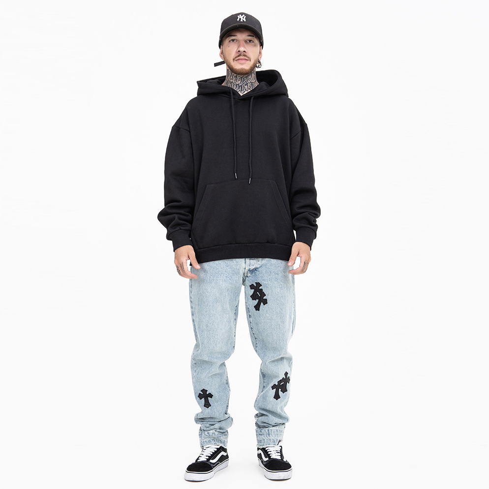 360g Solidus Color Padded Oversize iugo Hoodie (II)