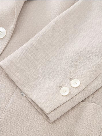 Elaboració de blazer simple de lli d'albercoc (8)