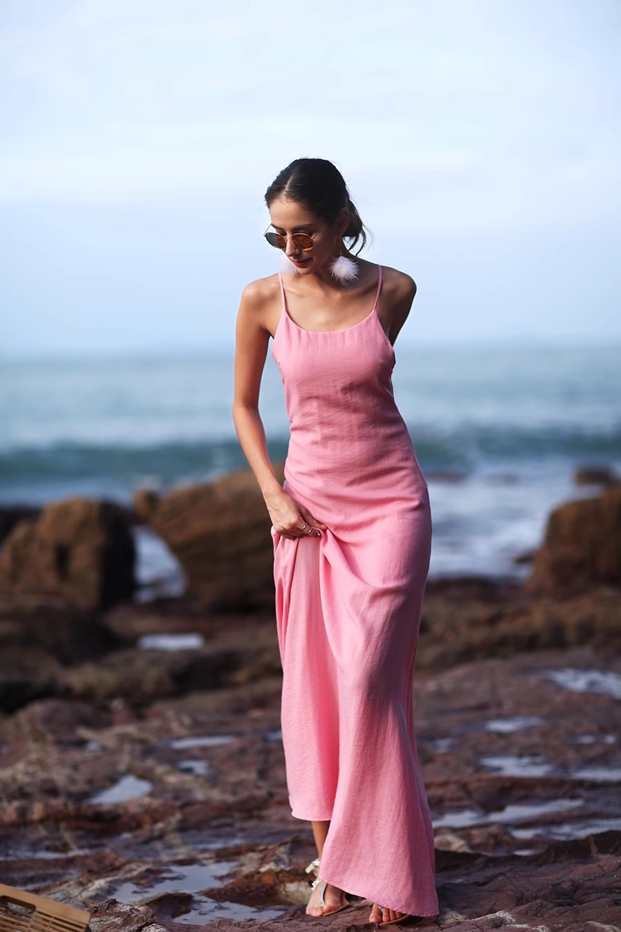 Backless ODM Beach Service Dresses Formal