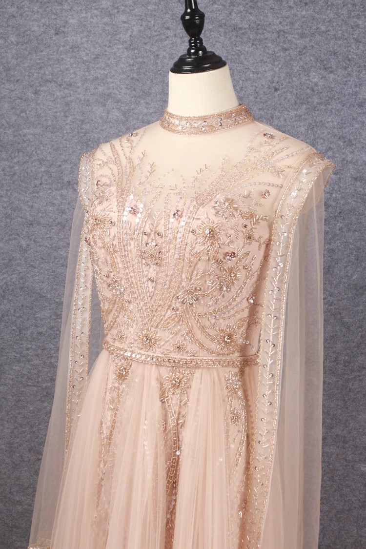Usluga maxi kineskih otmjenih svečanih haljina s perlama (3)