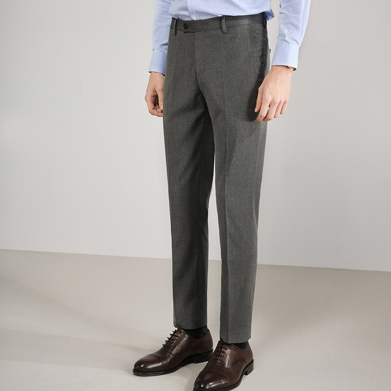 Black Casual Work Tailored Office Trousers (3)