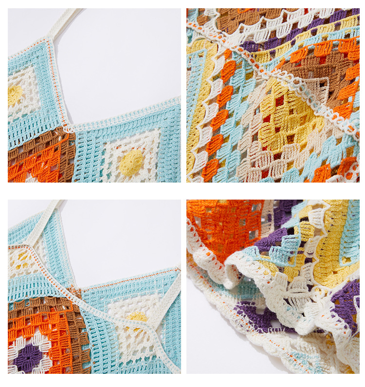 Bohemian Knit Hollow Out Crochet Dress Manufacturer (1
