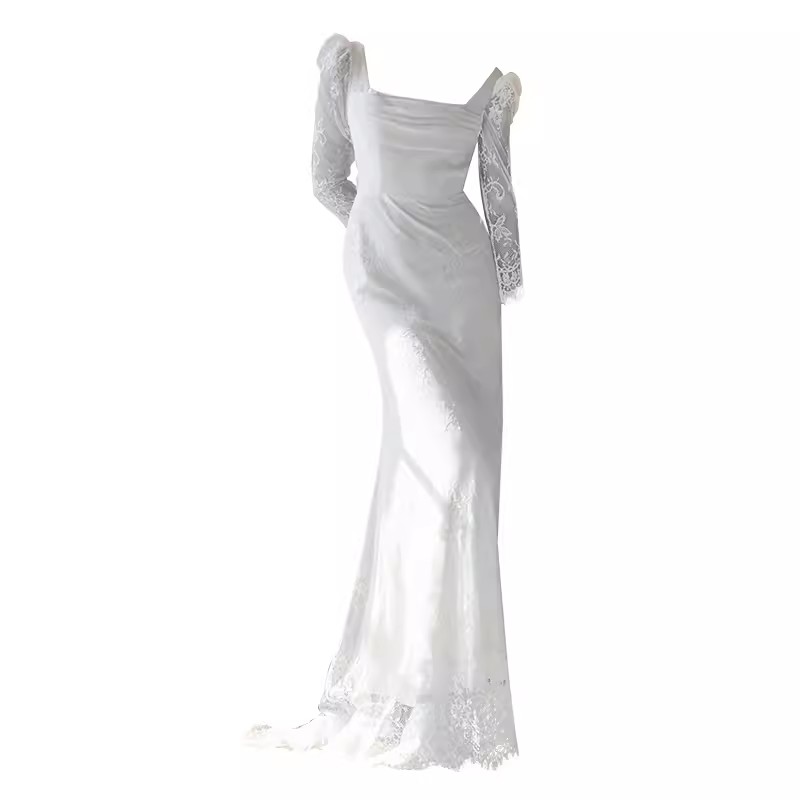 Bridal Wedding Lace Evening Dresses Manufacturer (9)