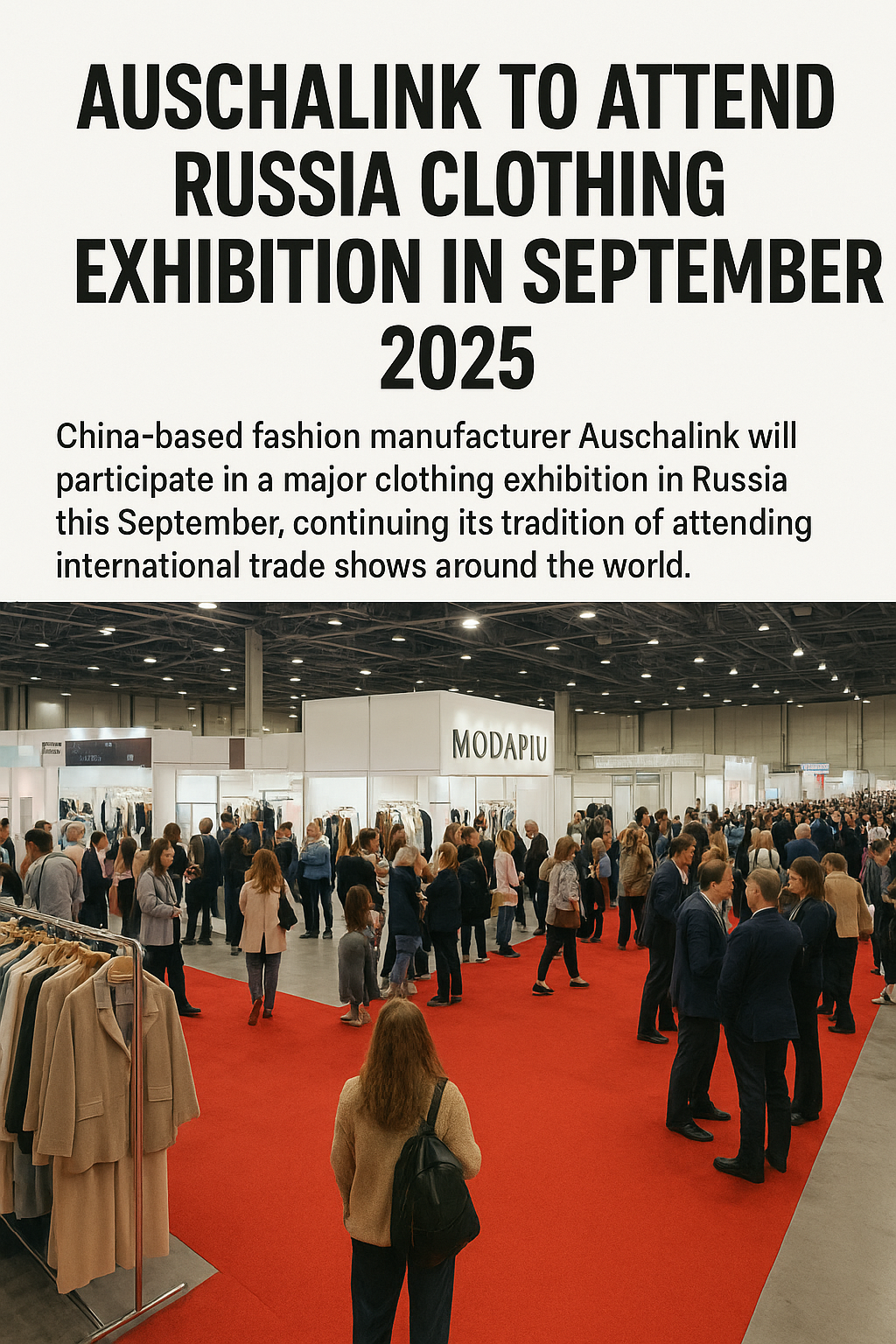 Auschalink to Showcase at Russia Clothing Exhibition in September 2025