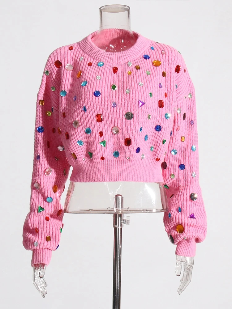 Colorblock Spliced ​​Diamond Sweater Manufacturer (I)