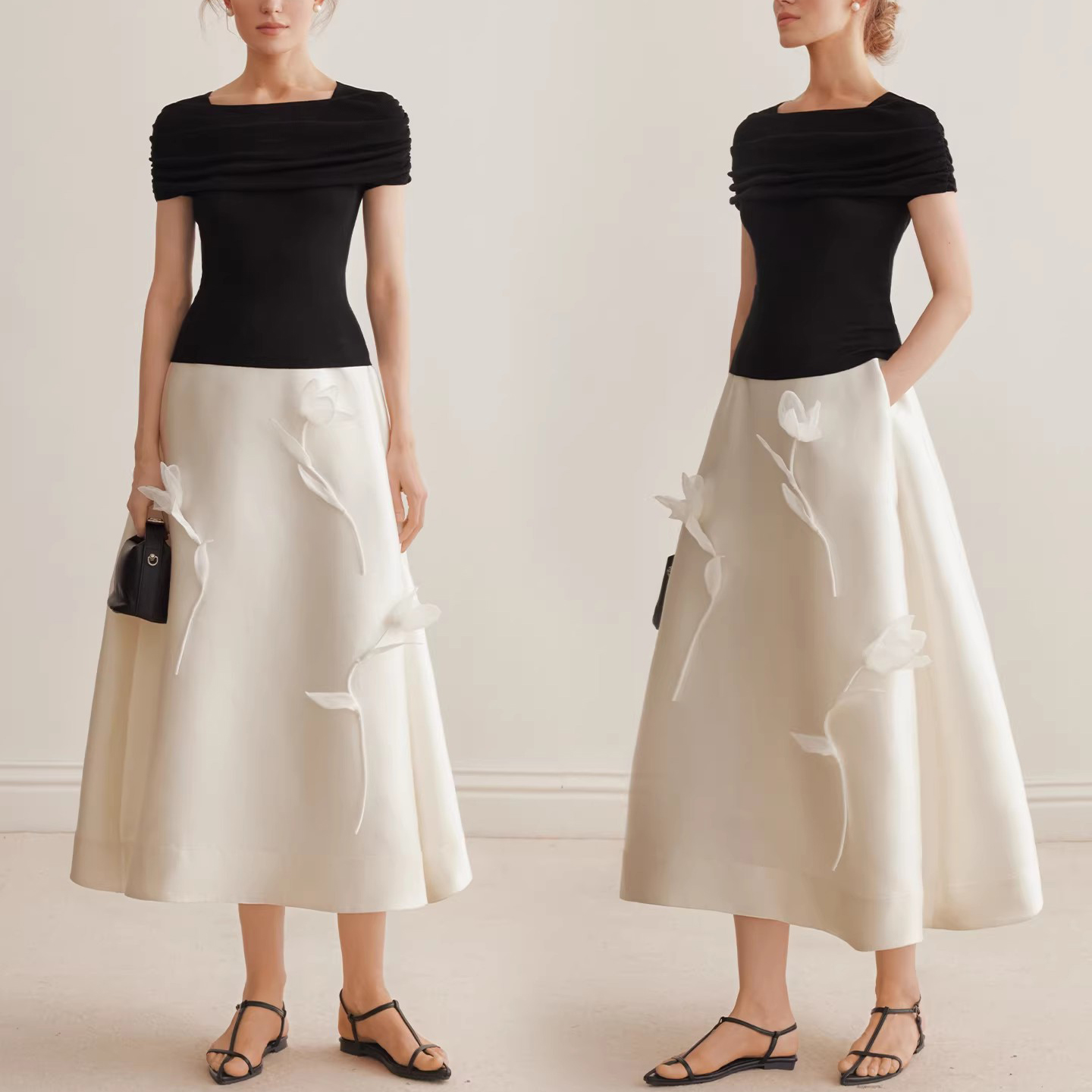 Custom 3D Petal Skirt for Women (3)