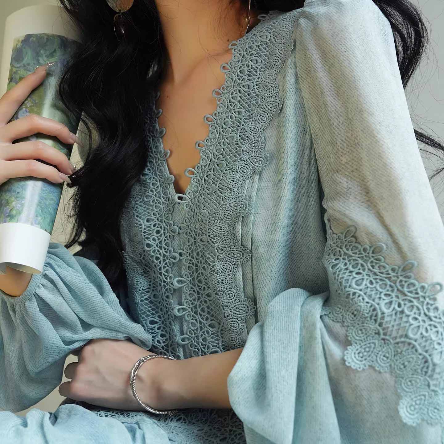 Custom-Dyed Beach Resort Elegant Dress (1)