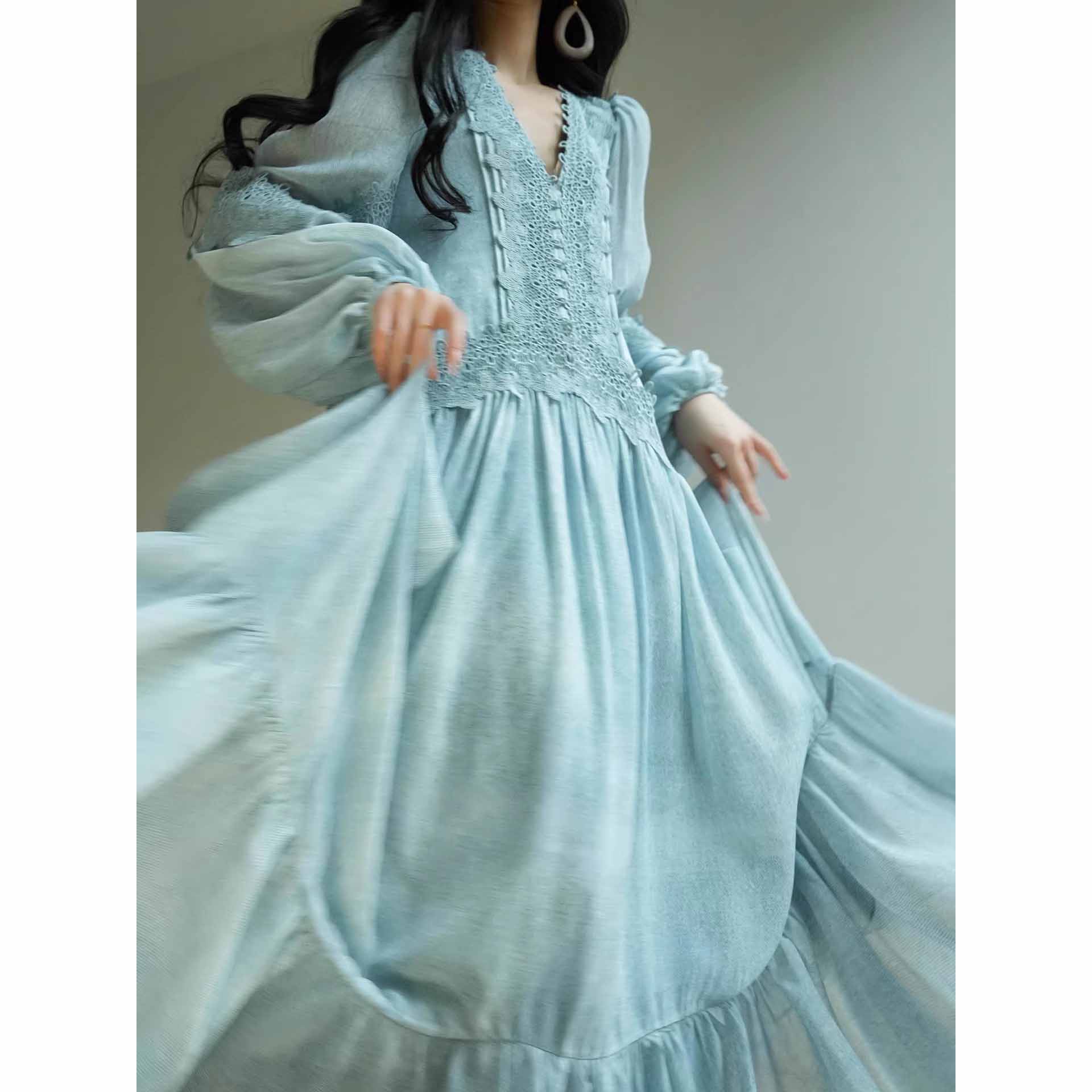 Custom-Dyed Beach Resort Elegant Dress (4)