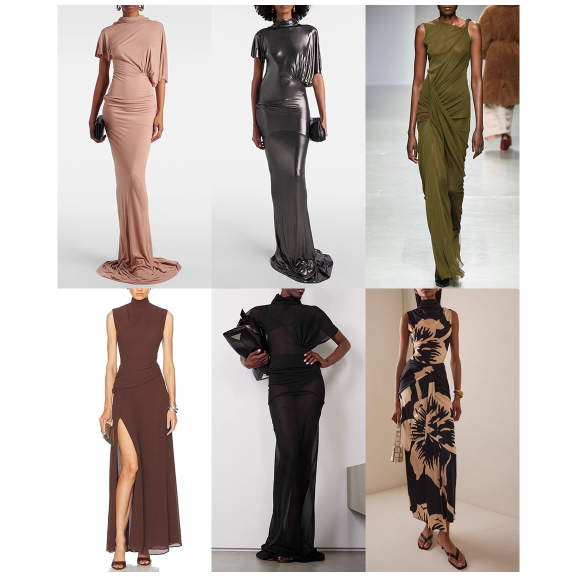 Custom Elegant Patchwork Long Dress Manufacturer (3)