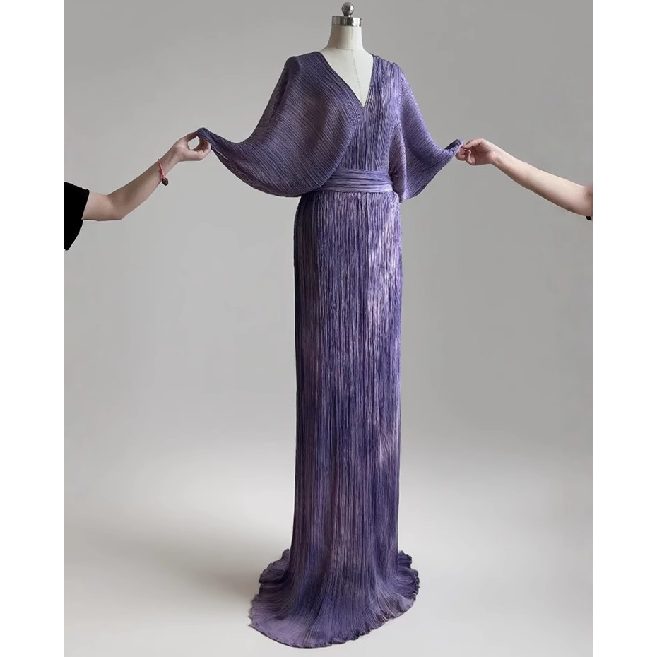 Custom Grass-dyed Long Dress Manufacturer (7)