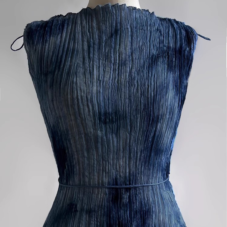 Custom Hand-dyed Silk Dress Manufacturer (6)
