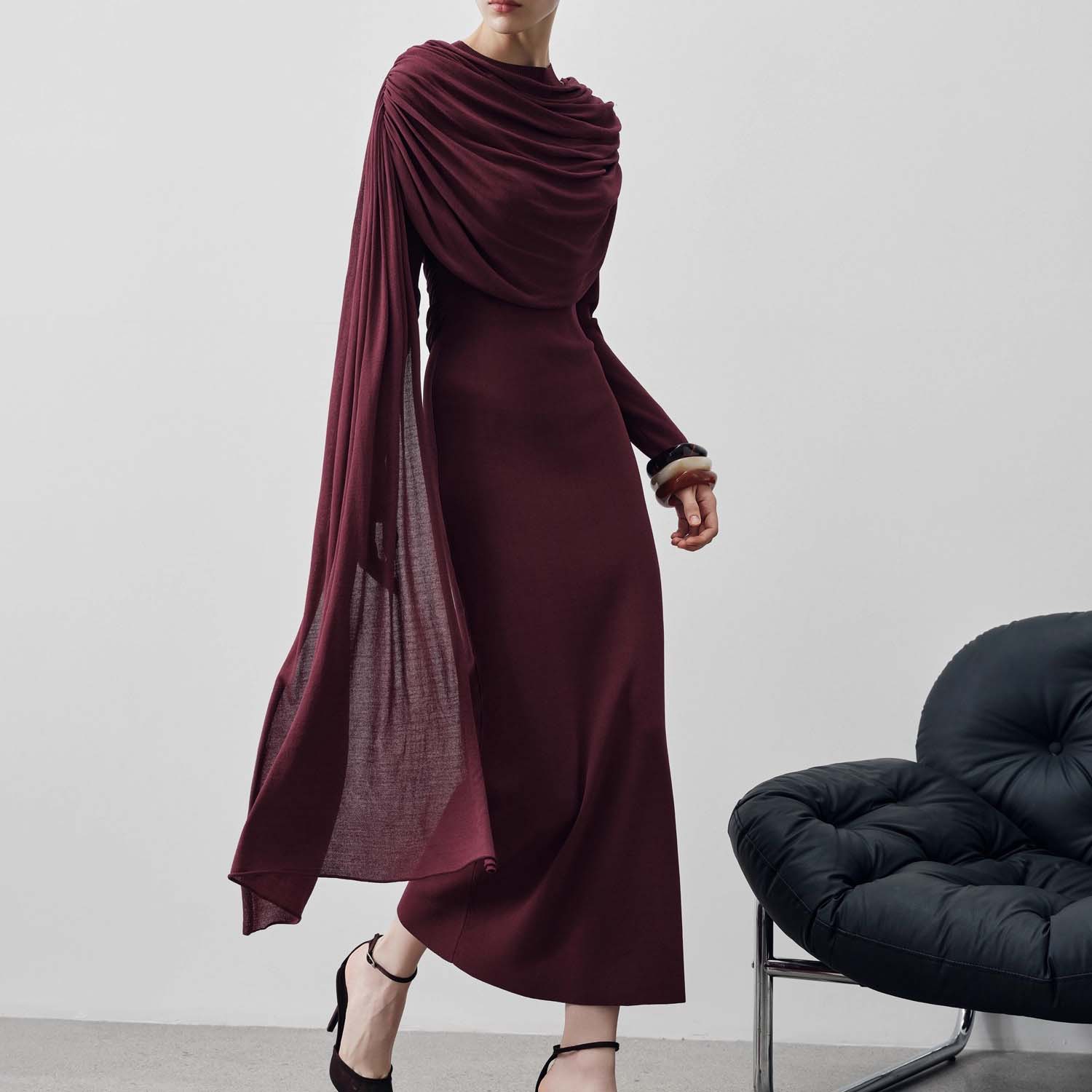 Custom Knit Pleated Dress for Women (3)