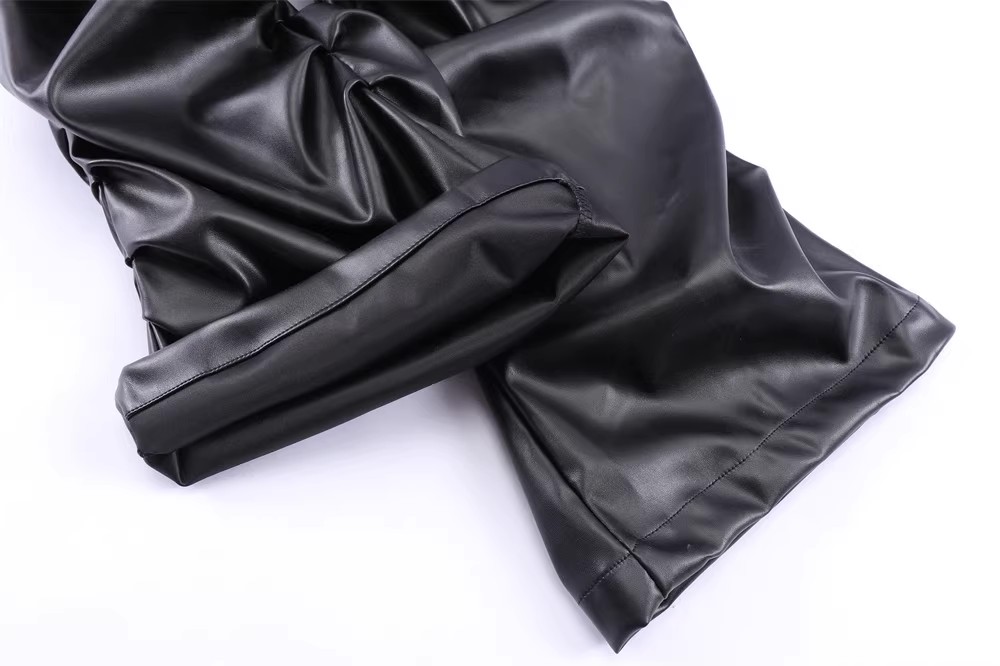 Tilpasset læder OEM-leverandør af nyt buksedesign til kvinder (1)