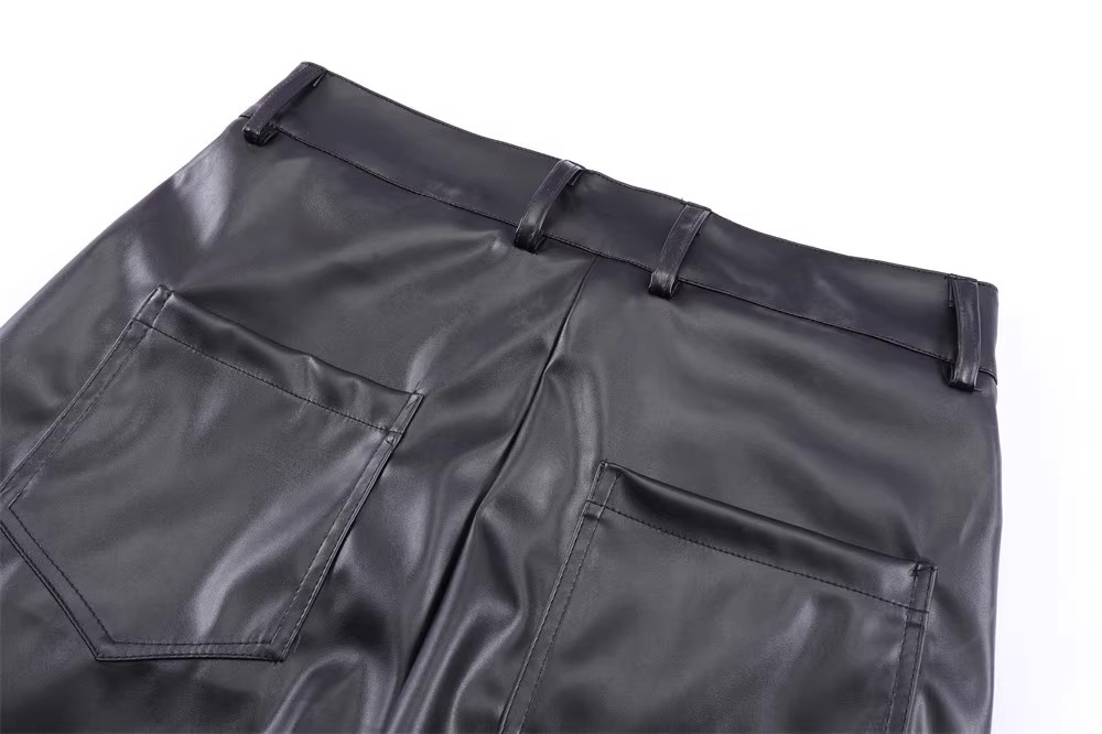 Räätälöity nahka OEM New Pant Design naisten toimittaja (3)