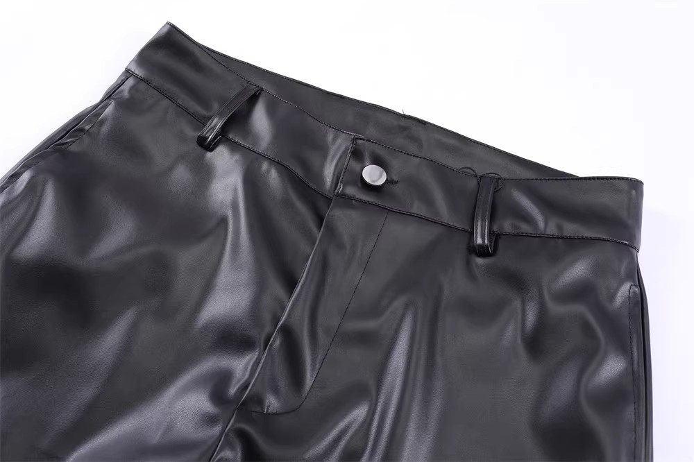 Custom Leather OEM New Pant Design Ladies Suppliers (4)