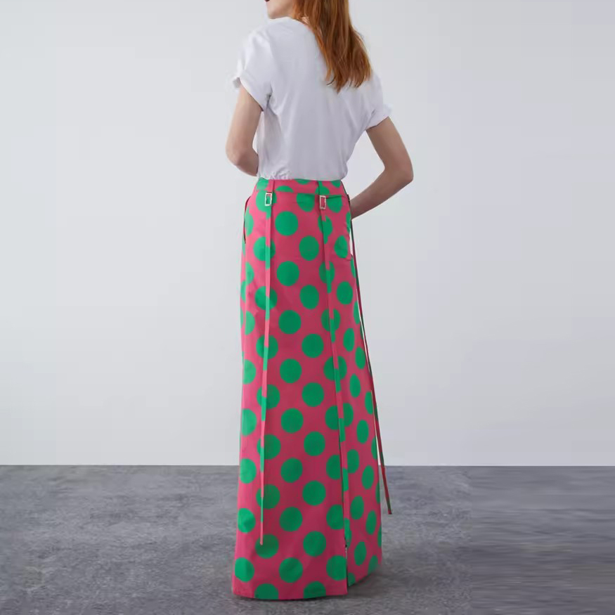 Custom Long Skirt Polka Dot Manufacture (5)