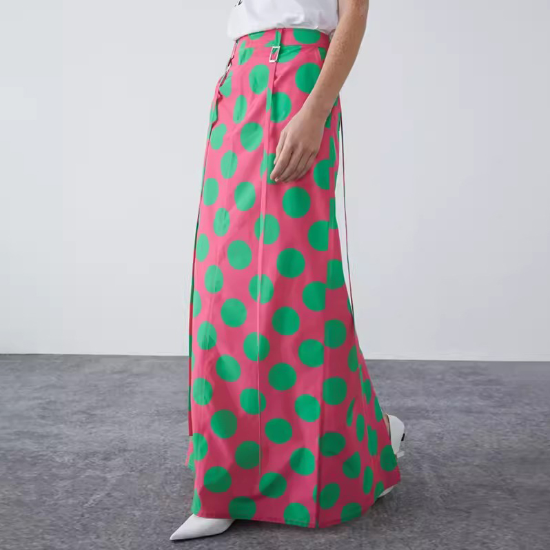 Custom Long Skirt Polka Dot Manufacture (6)