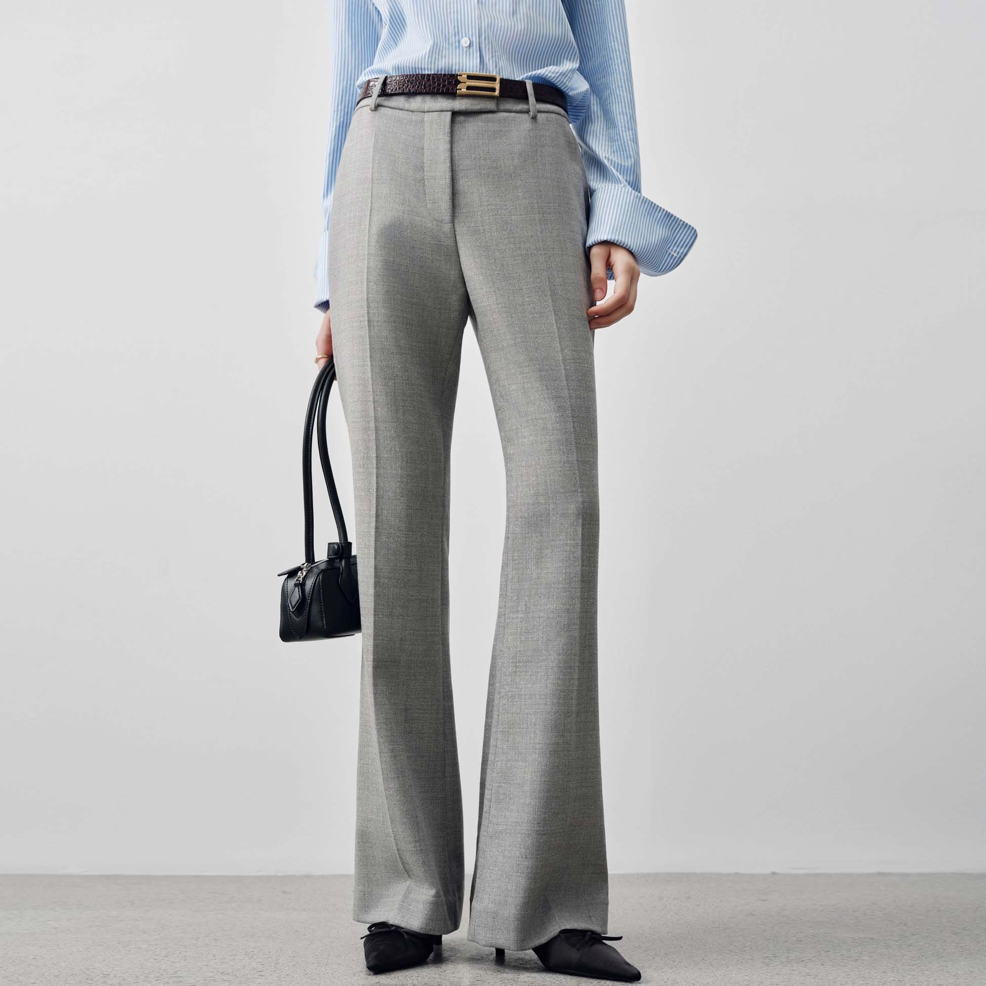 Custom-Made Tapered Wool Trousers for Suit (5)