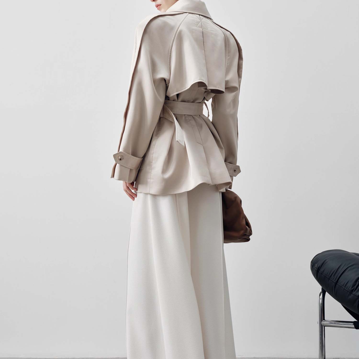 Custom-Made Waist Belt Trench Coat in Wool (6)