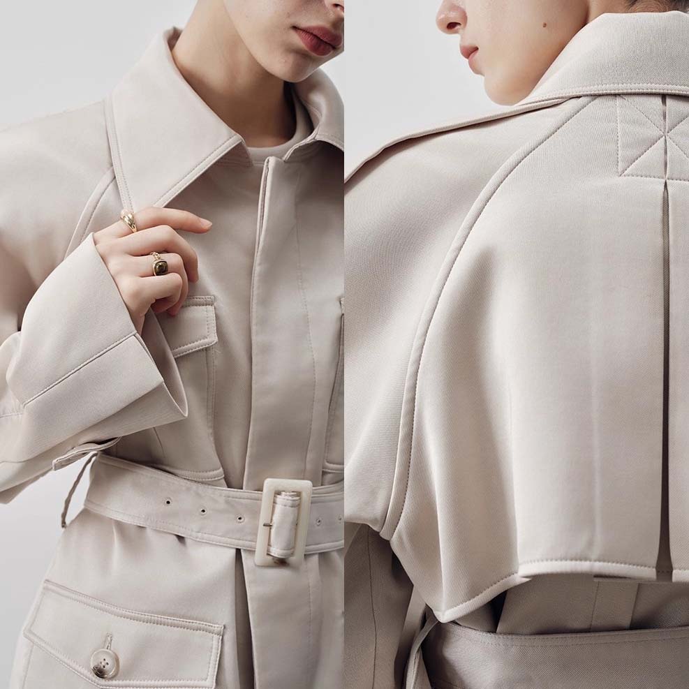 Custom-Made Waist Belt Trench Coat in Wool (7)