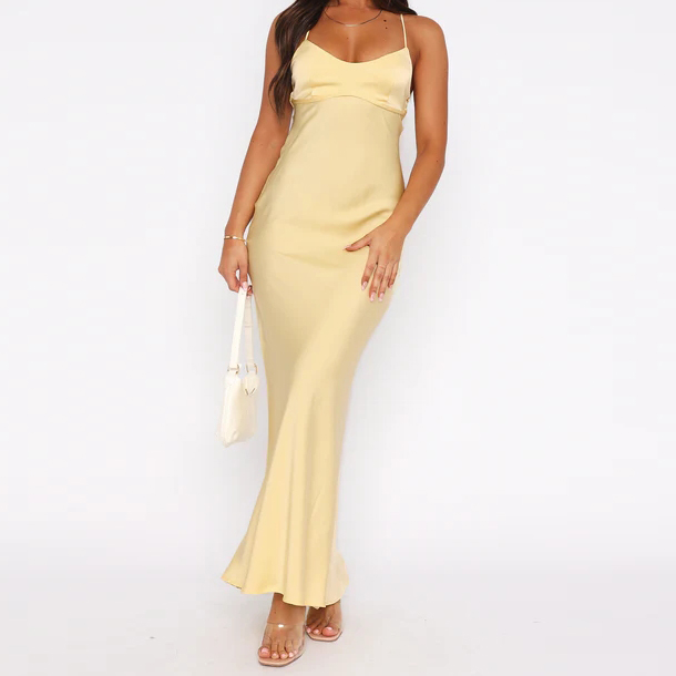 Custom Maxi Dress Lemon Yellow Factory (4)