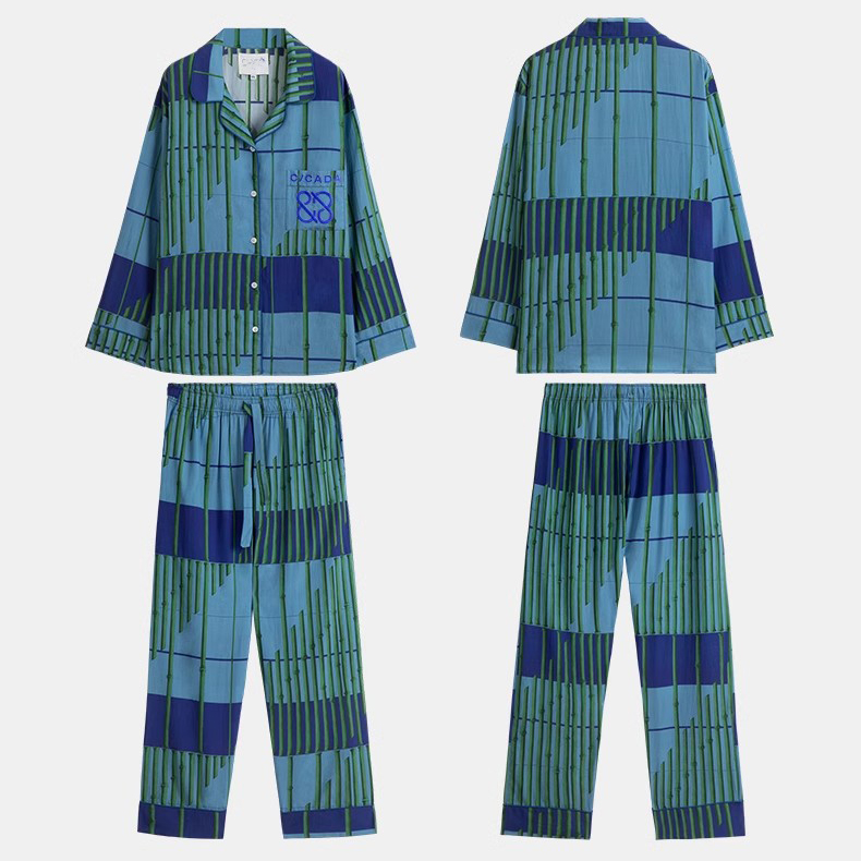 Custom Pajamas Printed Men Loungewear Sets Manufacture (3)