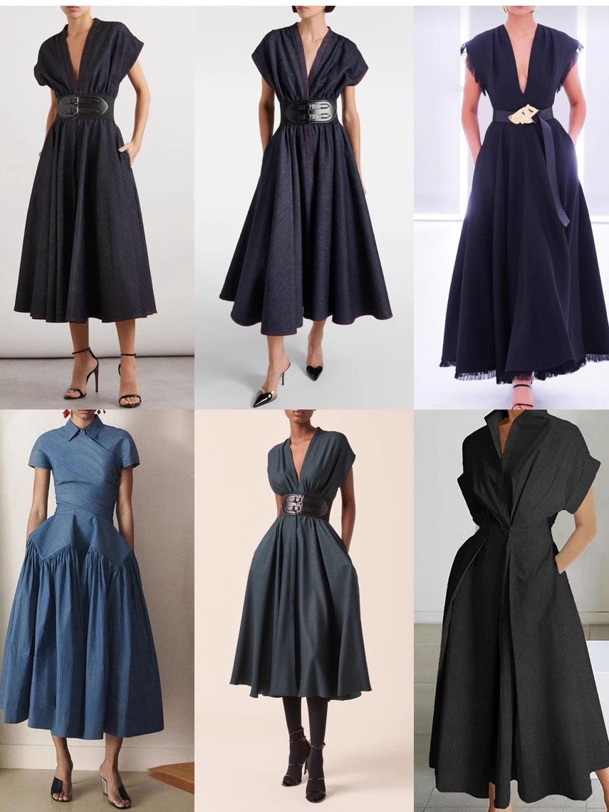 Custom Pleated Printed Dress Manufacturer (10)