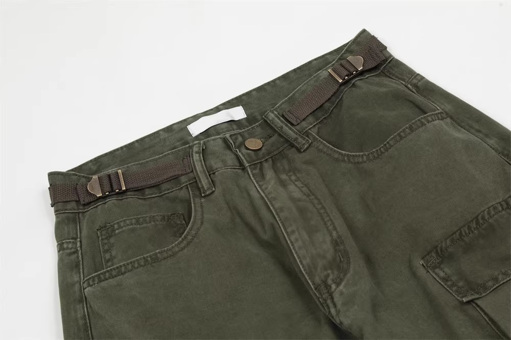 Персонализирани гащеризони с джобове Производство на OEM панталони на открито (7)
