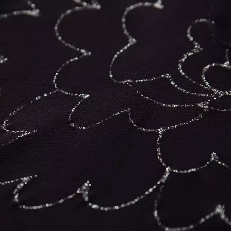 Custom Printed Black Silk Long Halter Dresses Women Manufacture (7)