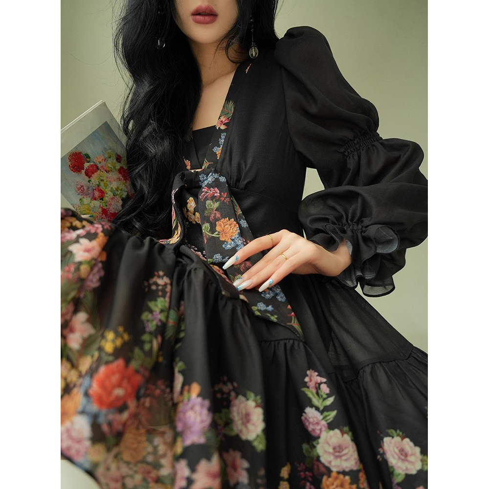 Custom Printed Faux Short Dress (1)