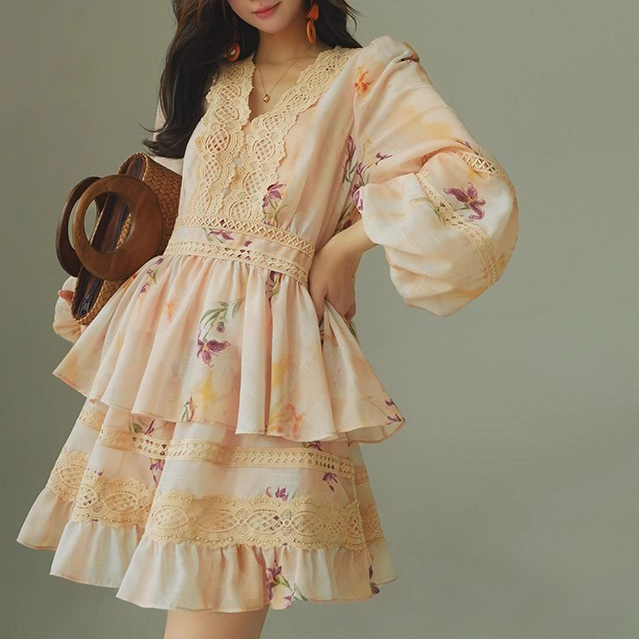 Custom Printed Lace Shirt 2-Piece Set (4)