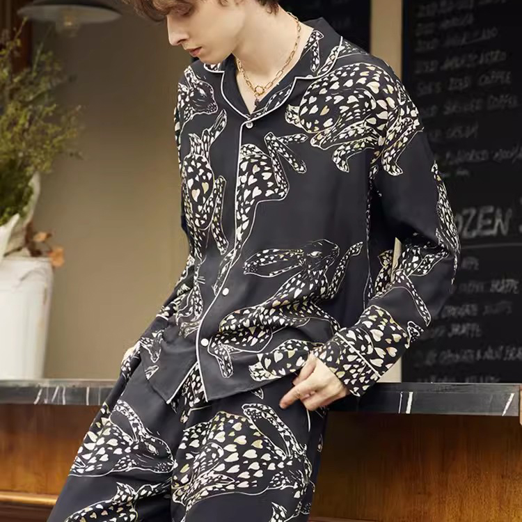 Custom Printed Men's Pajama Sets Manufacture (2)