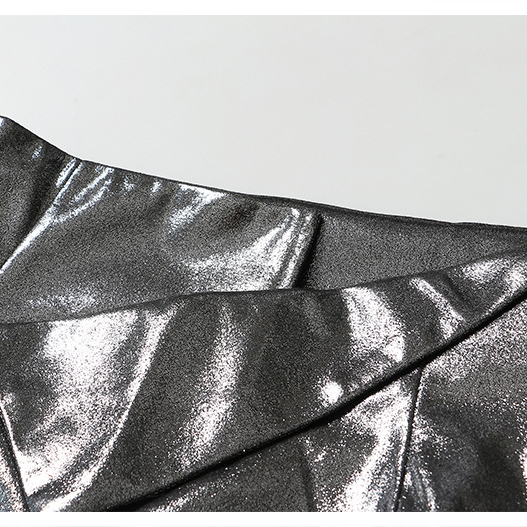 Custom Sequined Bodycon Silver Mini Skirt Manufacturer (7)