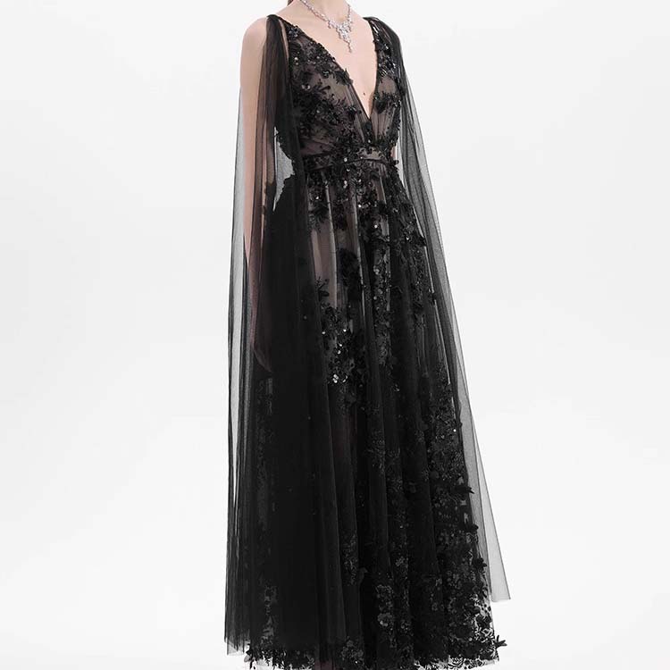 Custom Silk Lady Dress for Women (5)