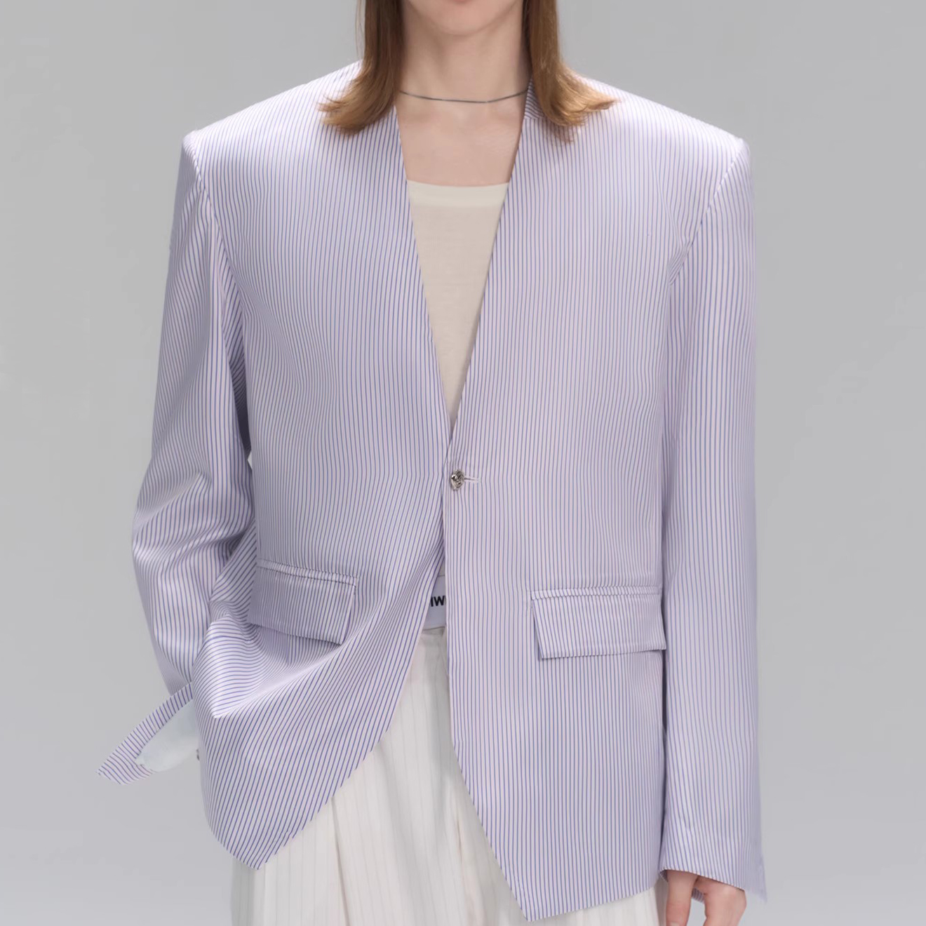Custom Striped Blazer Jacket (3)