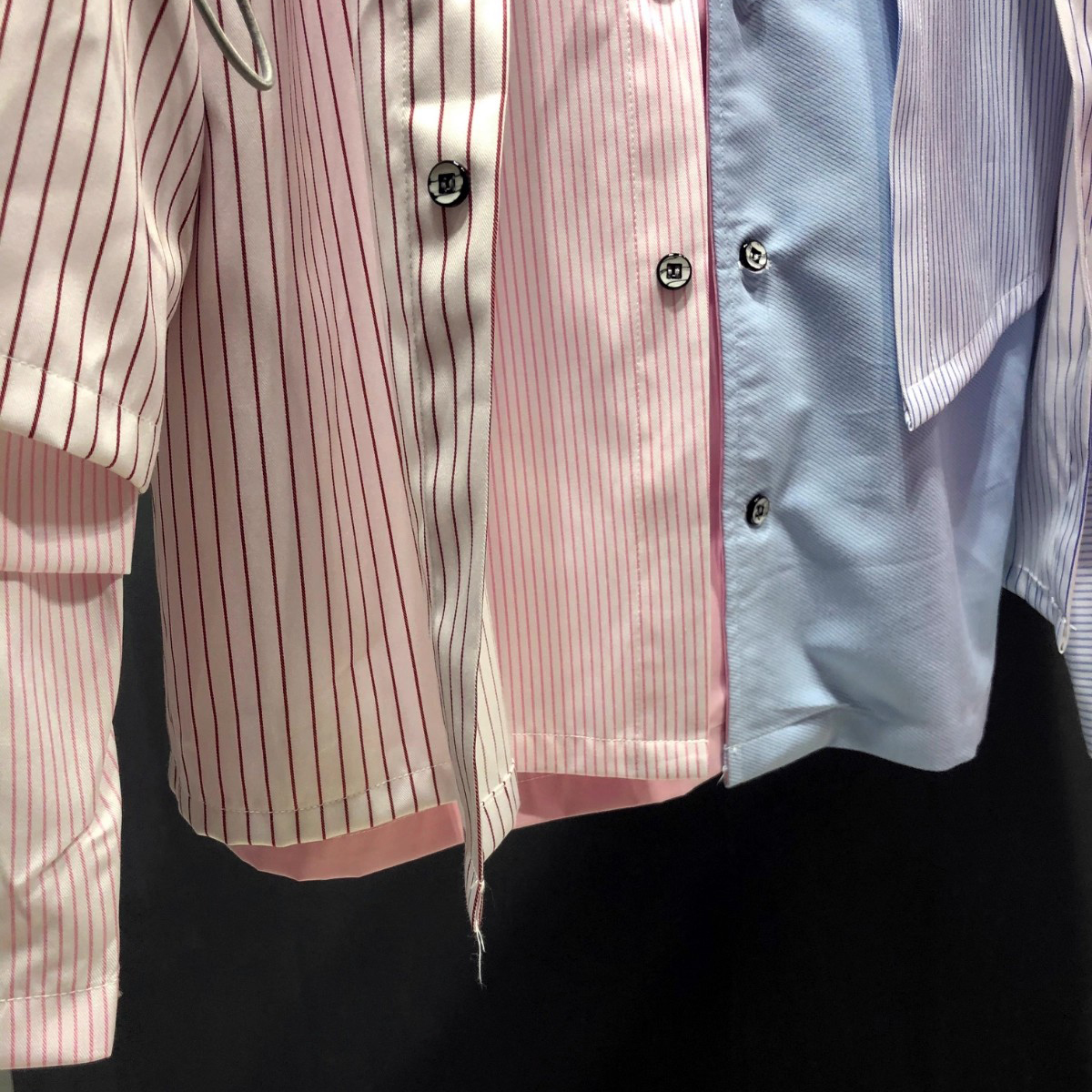 Custom Striped Loose Patchwork Shirt Factory (14)