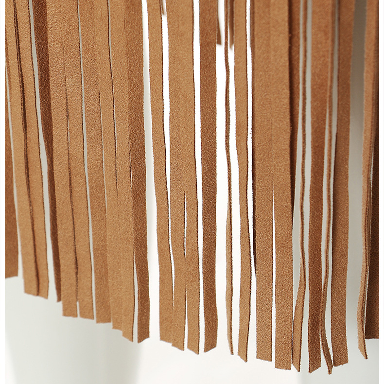 Custom Tassel Mid-Length Skirt for Women  (5)