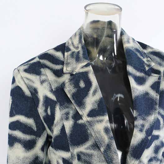 Custom Tie-Dye Denim Blazer Factory (1)