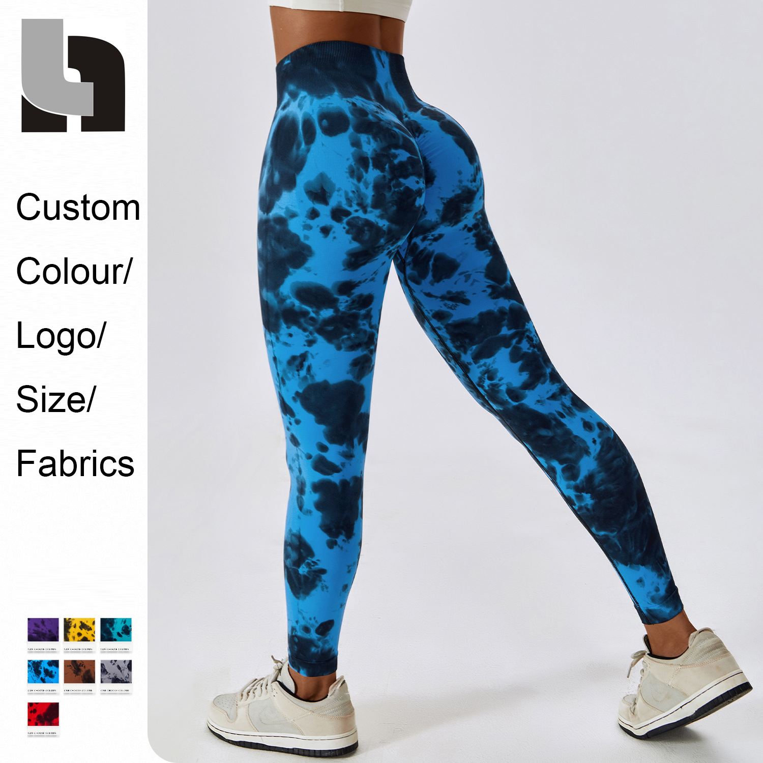 Custom Tie Dye Seamless Yoga Pants Tillverkare (12)