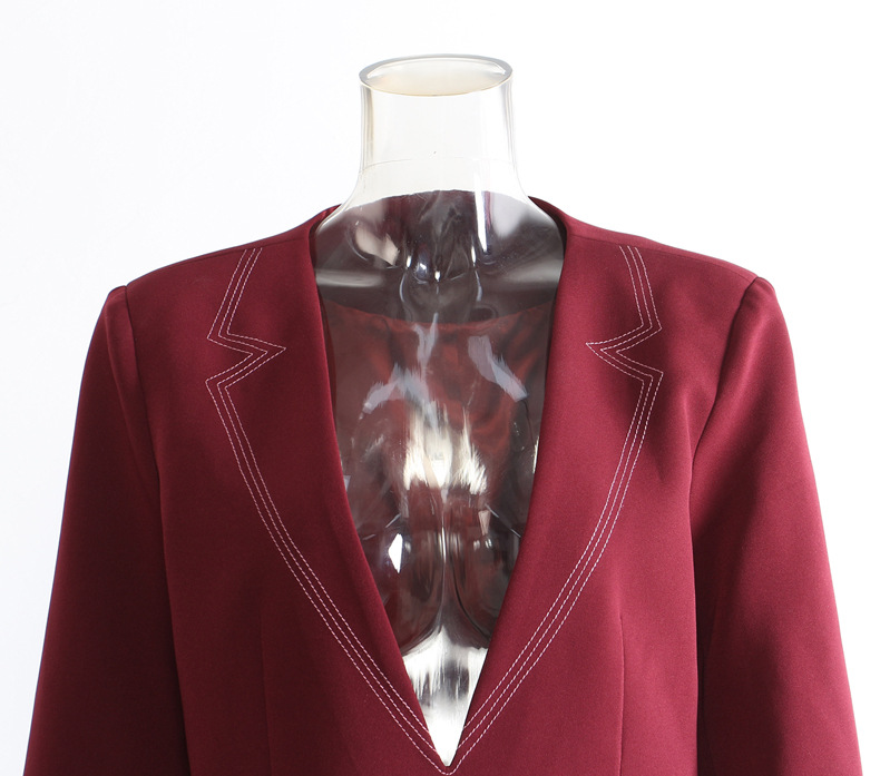 Custom V-Neck Oversized Blazer Jacket (3)