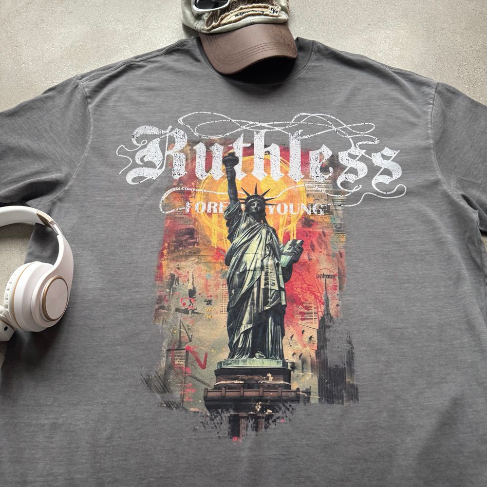 Custom Washed Digitally Printed T-shirt (2)