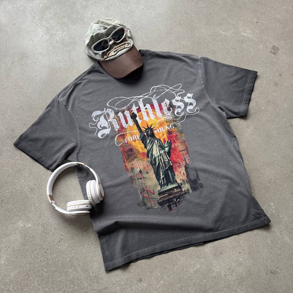 Custom Washed Digitally Printed T-shirt (3)
