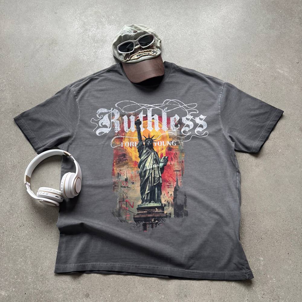Custom Washed Digitally Printed T-shirt (8)