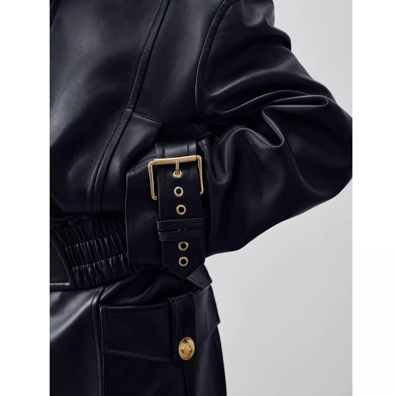 Custom Women Sheepskin Leather Jacket (1)