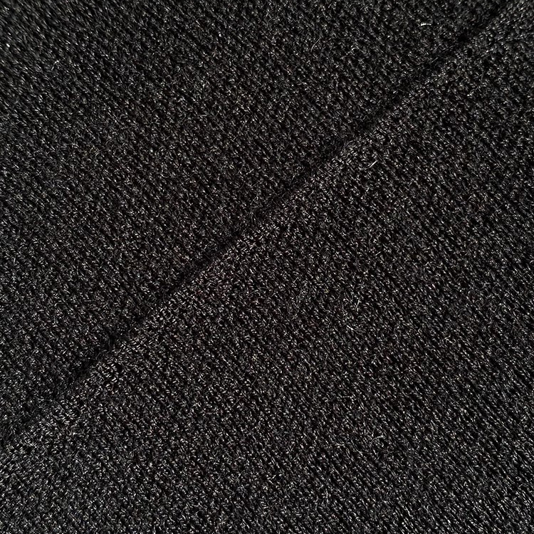 Custom Wool Black Dresses Women Manufacturer (6)