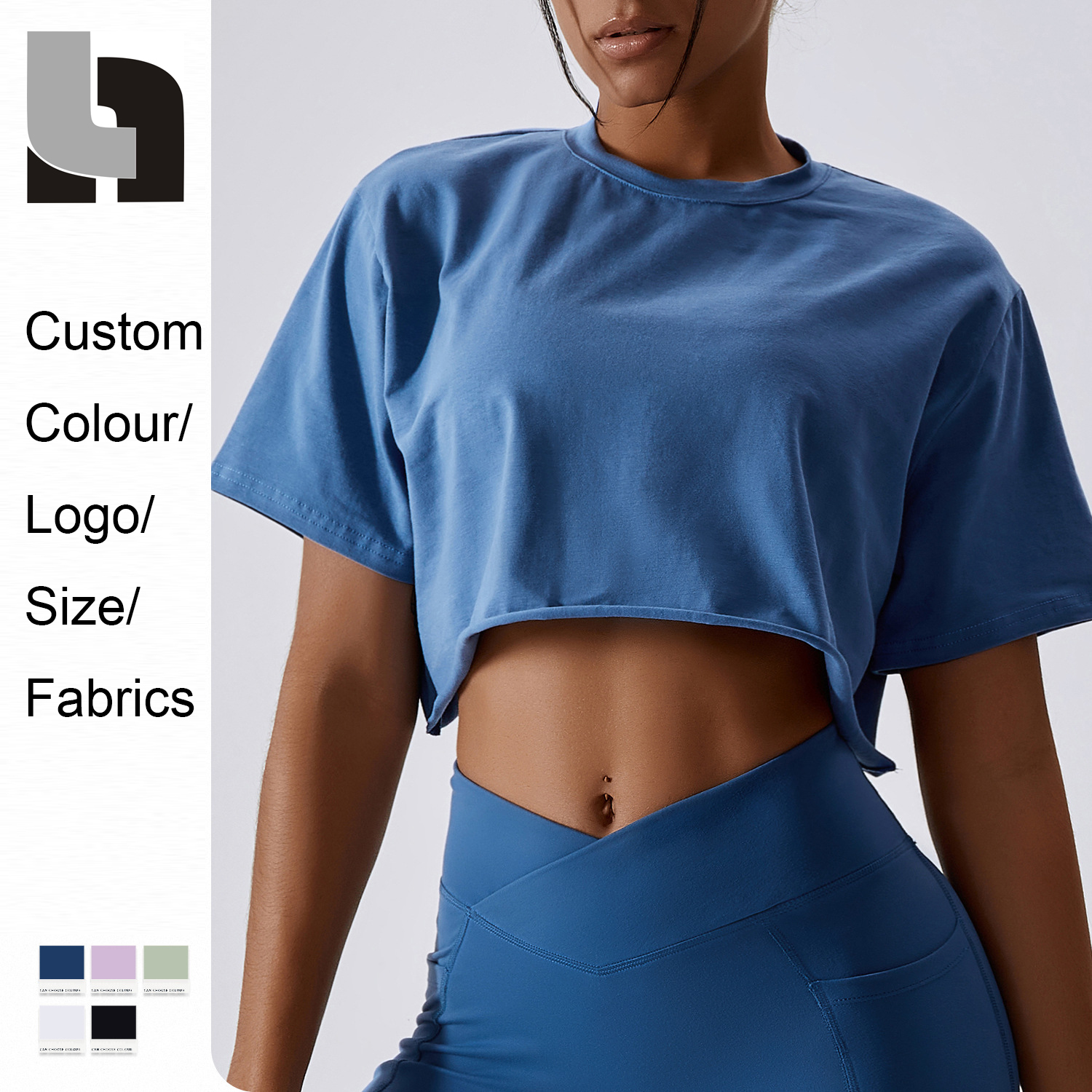 Custom Yoga Sports Maƙeran T-Shirt (1)
