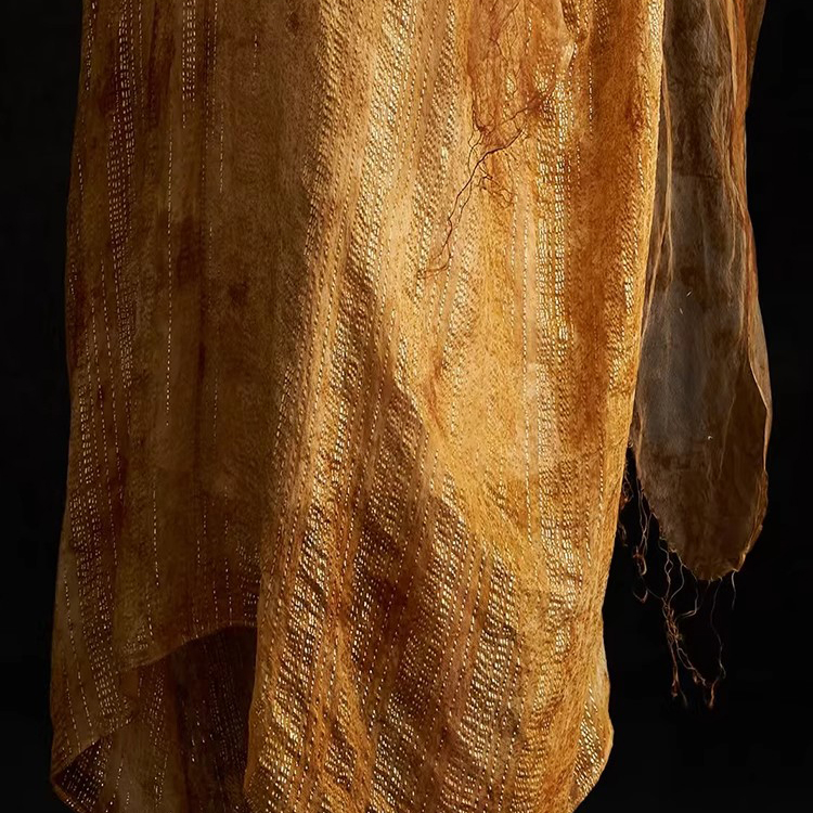 Customized Natural Dyed Long Silk Dress Manufacturer (6)