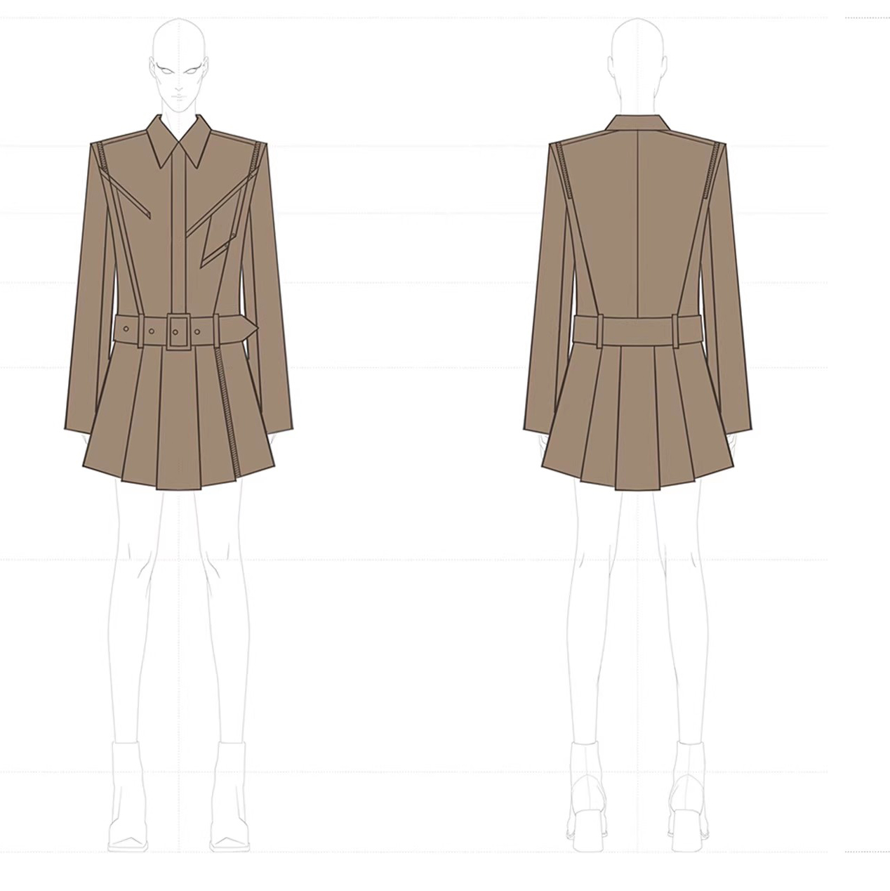 Customized Zipper Split Shirt Dresses Women Manufacturer (2)