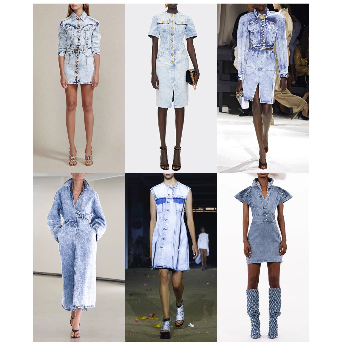 Customized denim dresses for women factory (3)