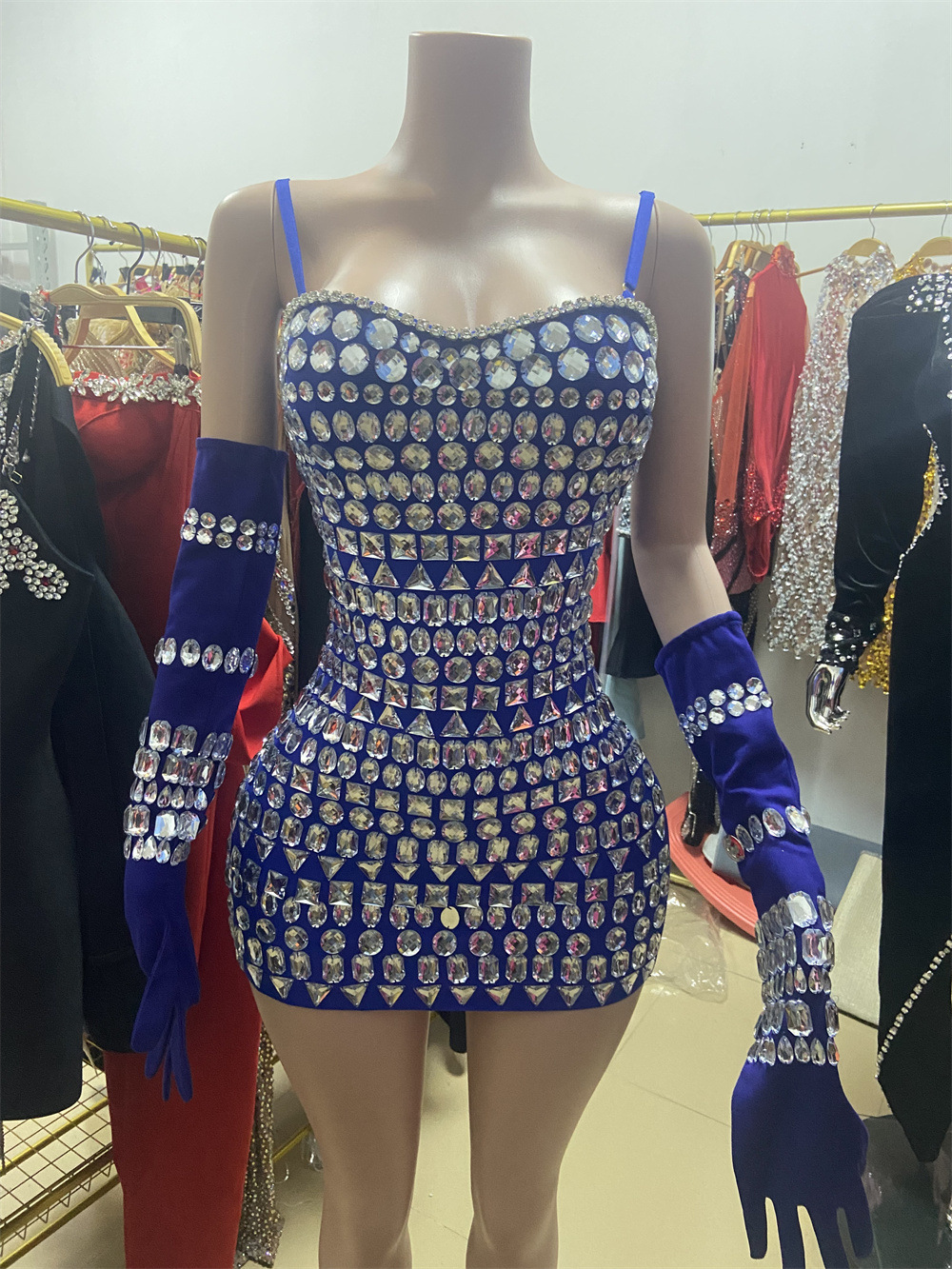 Diamond Jumpsuit Party Dresses Manufacture (8)